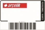 Barkodlu Logo Baskılı Kart